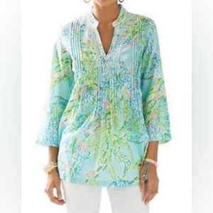 Lilly Pulitzer Sarasota Beaded Tunic Top